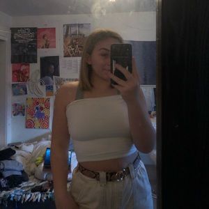 brandy melville white tube top